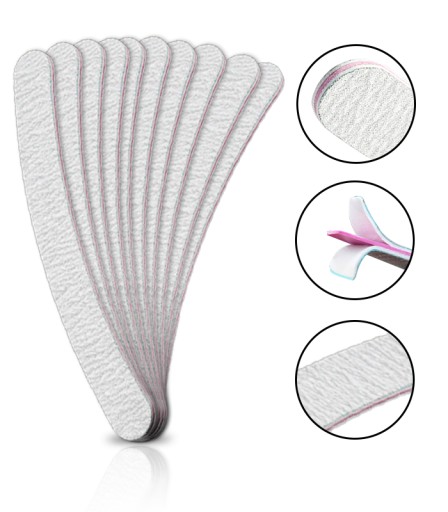 10x Pilnik papierowy manicure banan zebra 80/100