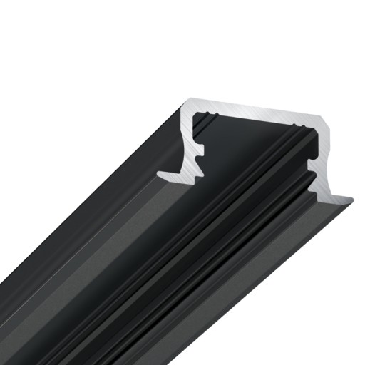 Profil listwa LED STDUIO PW-02 wpuszczana czarny 1m