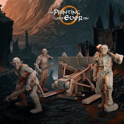 Orc Siege Crew with Siege Crossbow x3 The Printing