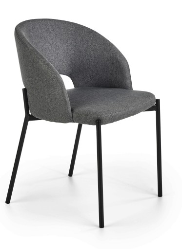 Krzesło KUBEŁKOWE K373 popiel tkanina salon HALMAR