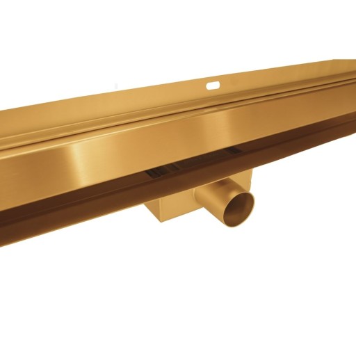 ODPŁYW LINIOWY ŚCIENNY 100 CM ZŁOTY 2w1 POD PŁYTK