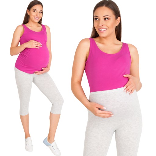 LEGGINSY CIĄŻOWE RYBACZKI Z PANELEM ROZM XL