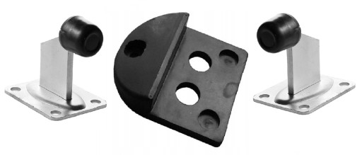 ODBÓJ OPÓR BRAMY 6,5 cm METAL GUMA+ 2 x Stoper 9,5