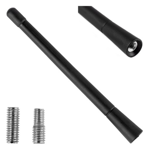 MASZT ANTENA 18 CM Z 2 ADAPTERAMI 5/6MM
