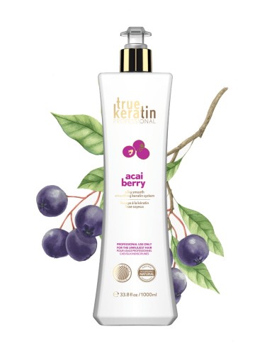 TRUE KERAT ACAI JAGODA 500 ML KERATYNA DO PROSTOWANIA WŁOSÓW