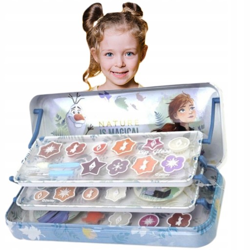 PALETA do Malowania TWARZY dla Dzieci PALETKA CIENIE Kosmetyki KRAINA LODU