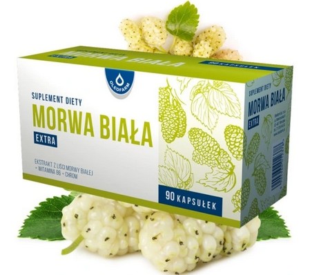 Morwa biała extra 90 kapsułek + CHROM Oleofarm