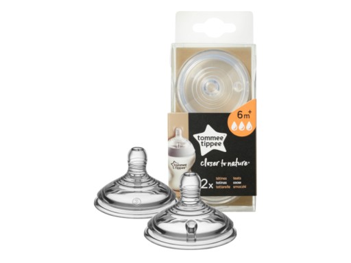 TOMMEE TIPPEE Smoczki szybki przepływ 6M+ 2szt. !