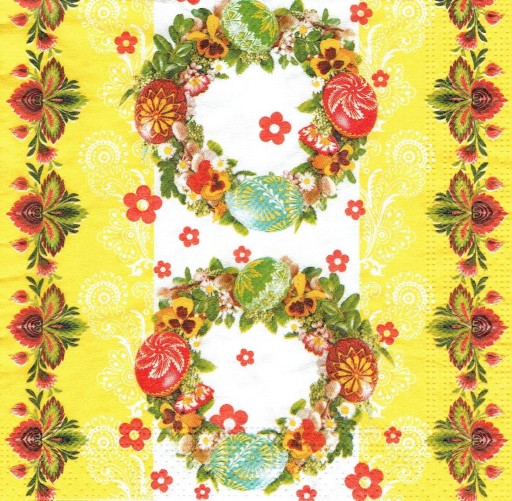 Serwetka decoupage 222W serwetki Wielkanoc pisanki