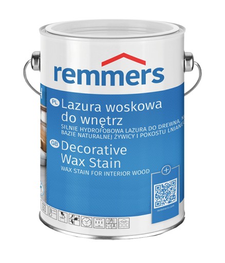 Lazura woskowa do wnętrz Remmers 10L BIAŁY