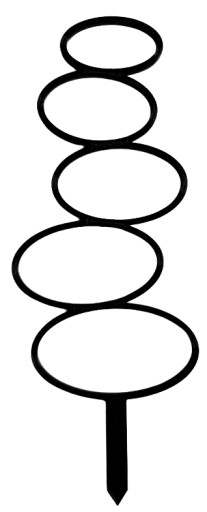 PODPÓRKA KWIATÓW ROŚLIN PERGOLA DRABINKA OWAL 28CM