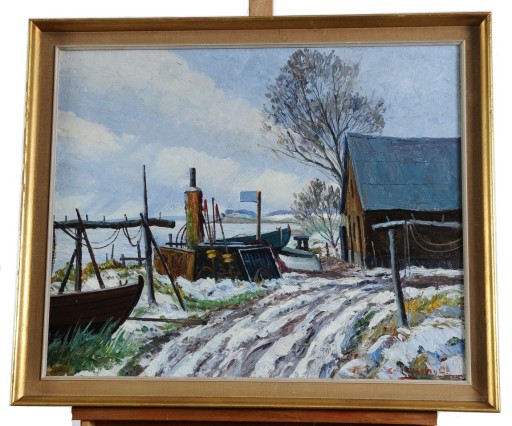 ERIK YTTING (1921-2000) PRZEPIĘKNY OBRAZ OLEJNY CUDO !