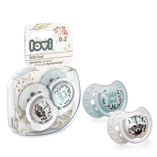 LOVI Smoczek dynamiczny 0-2m 2 szt Wild Soul Boy