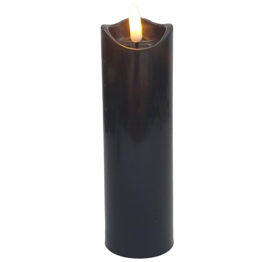 ŚWIECZKA ŚWIECA LED wkład do latarni CZARNY 17,5cm