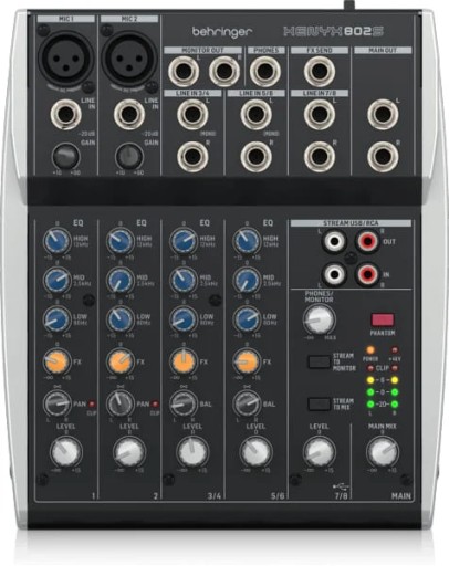 Behringer XENYX 802S 8-kanałowy mikser analogowy