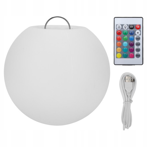 LAMPA KULA LED RGB z 16 KOLORÓW PILOT