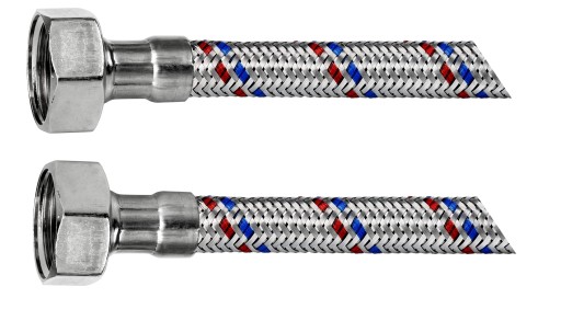 Wężyk do wody INOX 1/2x1/2 100cm