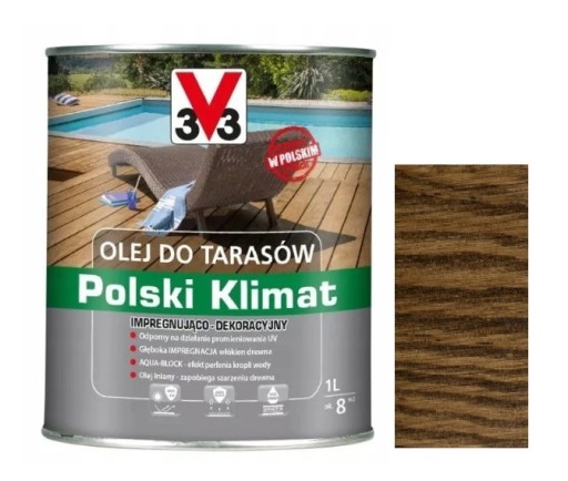 V33 OLEJ DO TARASÓW POLSKI KLIMAT PALISANDER 2.5L