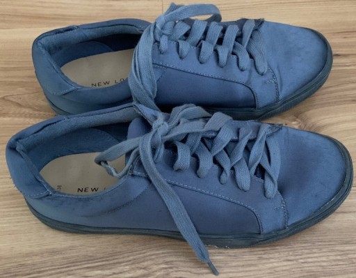 New look niebieskie półbuty sznurowane r 38