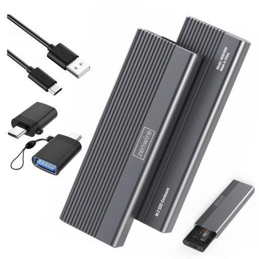 Adapter Obudowa dysku SSD M.2 - USB-C 3.1 Zenwire NVME PCIe