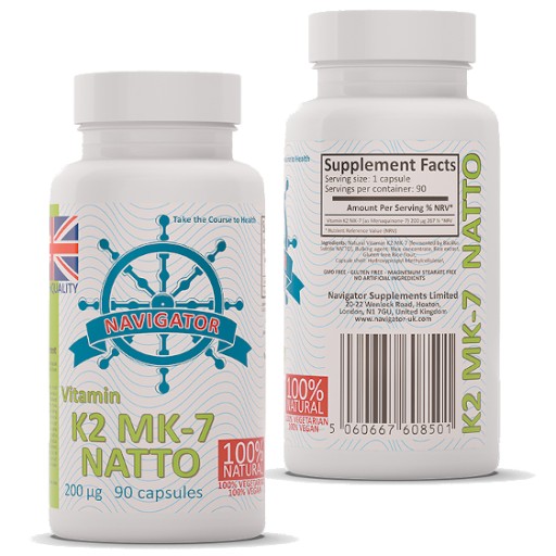 Navigator Witamina K2 MK7 200ug 90 kapsułek