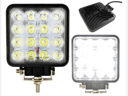 Lampa 16 LED halogen roboczy szperacz 48W 12V 24V