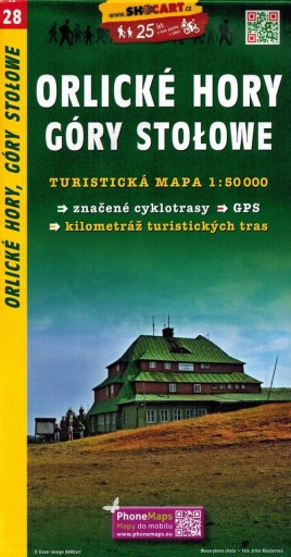 GÓRY ORLICKIE STOŁOWE MAPA TURYSTYCZNA SHOCART 28