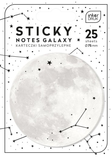 KARTECZKI SAMOPRZYLEPNE 75mm 25K INTERDRUK GALAXY