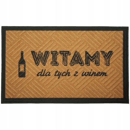 WYCIERACZKA WEJŚCIOWA MATA POD DRZWI 45X75 WITAMY