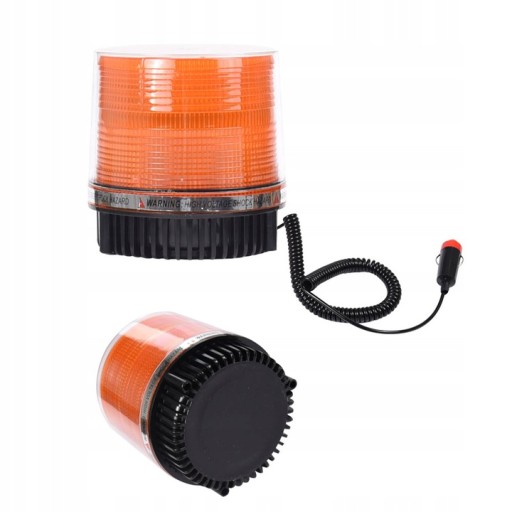 LAMPA OSTRZEGAWCZA LED STROBO KOGUT 12V 24V MAGNES