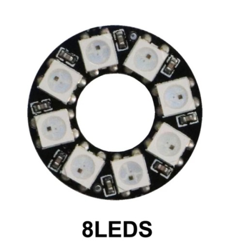 Pierścień matrycowy aRGB WS2812B 8 diod LED 5V