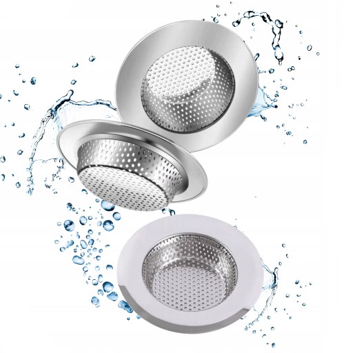 Sitko Do Zlewu Metalowe Filtr Korek Koszyk Do Umywalki Wanny Zlew 7,2cm SO5