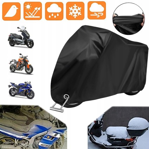 POKROWIEC NA MOTOCYKL CAŁOROCZNY, WODOODPORNA OCHRONA NA ZEWNĄTRZ