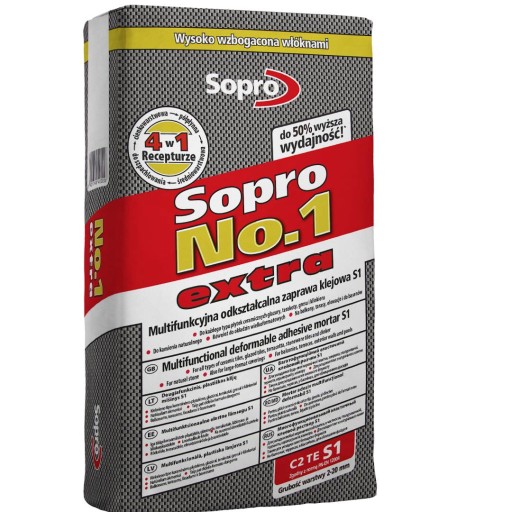 SOPRO No1 Extra- klej do płytek 22,5kg