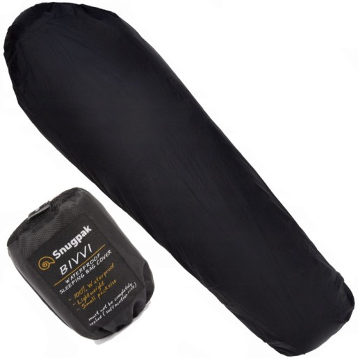 SNUGPAK POKROWIEC BIVI BAG WODOODPORNY NORKA Paratex Dry 85x228 cm Black
