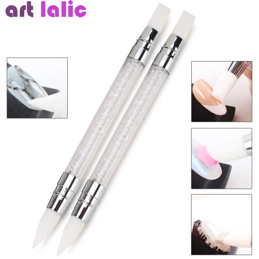 Dual-ended Silicone Sculpture Pen for Nail Art, Easy and Precise Nail