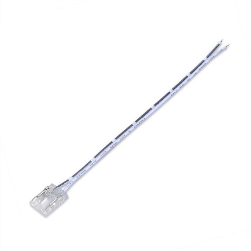 ZŁĄCZKA DO LED TAŚMA COB 8MM Z KABLEM JEDNOSTRONNA