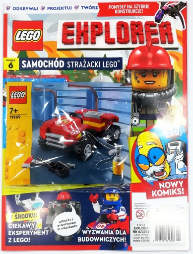 LEGO EXPLORER 6/2023 MAGAZYN + SAMOCHÓD STRAŻACKI