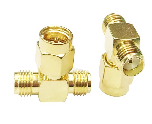 TRÓJNIK SMA - 2 x GNIAZDO - 1 x WTYK