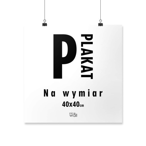 Plakat 40x40 cm na prezent Wydruk cyfrowy papier 200g/m2