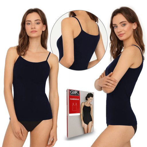 Koszulka na ramiączkach GATTA CAMISOLE granat, M