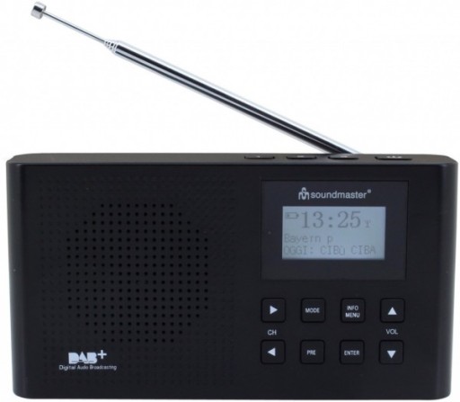 Miniradio FM RDS DAB+ aku LI-Io USB Soundmaster DAB160SW
