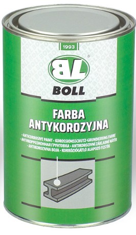 BOLL FARBA podkładowa ANTYKOROZYJNA 1,0 litr kolor tlenkowy czerwony 937