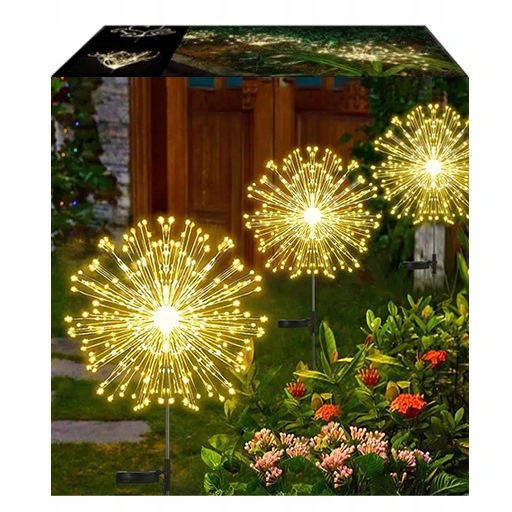 2X LAMPA SOLARNA OZDOBA OGRODOWA DMUCHAWCE 150 LED