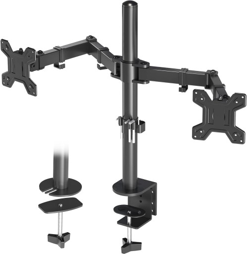 Stojak na 2 monitory Gear do 32 cali VESA 75/100