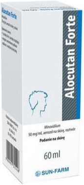 Alocutan Forte, 50 mg/ml, aerozol na skórę, 60 ml