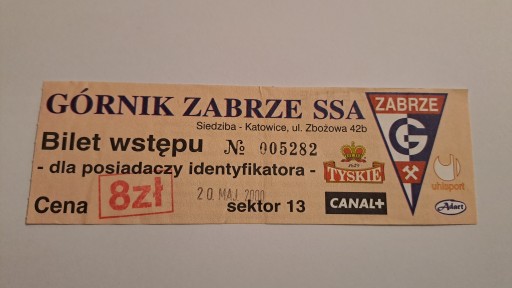 GÓRNIK ZABRZE - ŁKS ŁÓDŹ 20-05-2000