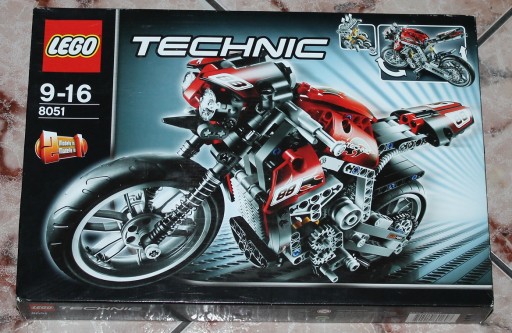 LEGO TECHNIC 8051 MOTOR HARLEY 2w1 UNIKAT NOWY