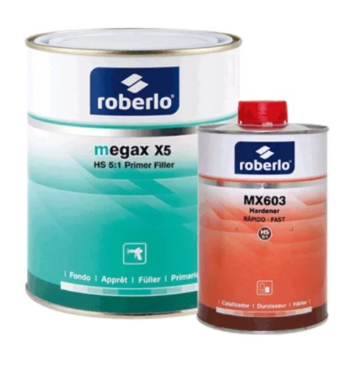 Podkład Roberlo Megax X5 ciemno szary 4l +0,8l utw