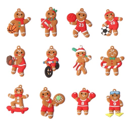 Christmas Gingerbread Man Of Various Professi